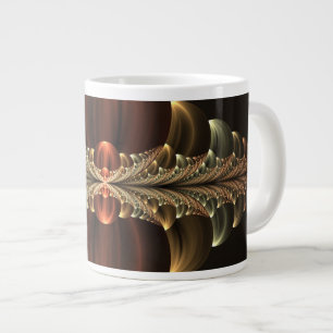 Fantasy Construction Shiny Abstrakt Fraktal Art Jumbo-Tasse