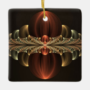 Fantasy Construction Shiny Abstrakt Fraktal Art Keramikornament