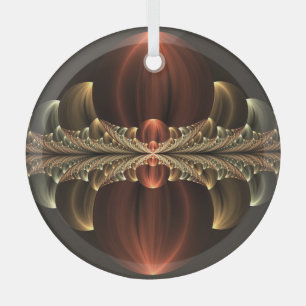 Fantasy Construction Shiny Abstrakt Fraktal Art Ornament Aus Glas