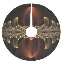 Fantasy Construction Shiny Abstrakt Fraktal Art Polyester Weihnachtsbaumdecke