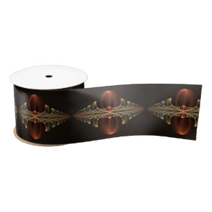 Fantasy Construction Shiny Abstrakt Fraktal Art Satinband