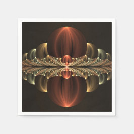 Fantasy Construction Shiny Abstrakt Fraktal Art Serviette