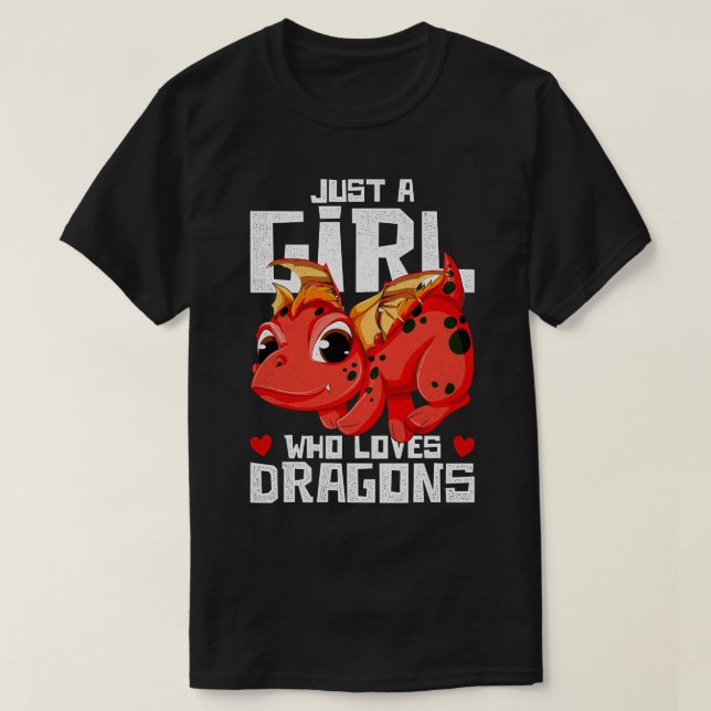 Fantasy Creature Mythische Tier nur ein Mädchen, T-Shirt (Design vorne)
