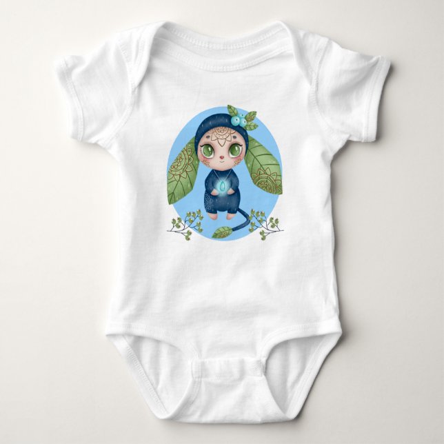 Fantasy Critter Baby One Piece Outfit Baby Strampler (Vorderseite)