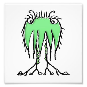 Fantasy cute alien drawing fotodruck