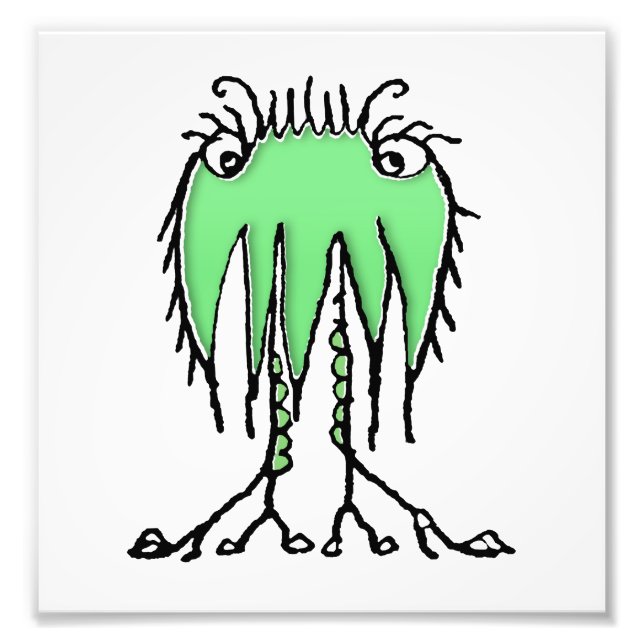 Fantasy cute alien drawing fotodruck (Vorne)