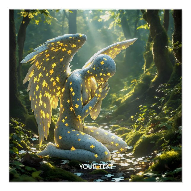 Fantasy Cute Angelic Figure Puzzle Poster (Vorderseite)