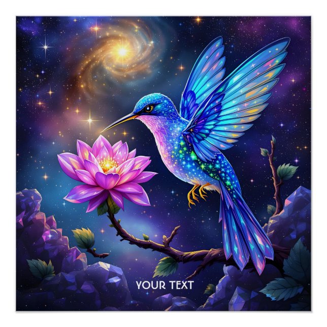 Fantasy Cute Flower Small Bird Poster (Vorderseite)