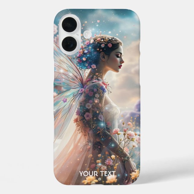 Fantasy Cute Girl Garden Flowers Case-Mate iPhone Hülle (Rückseite)