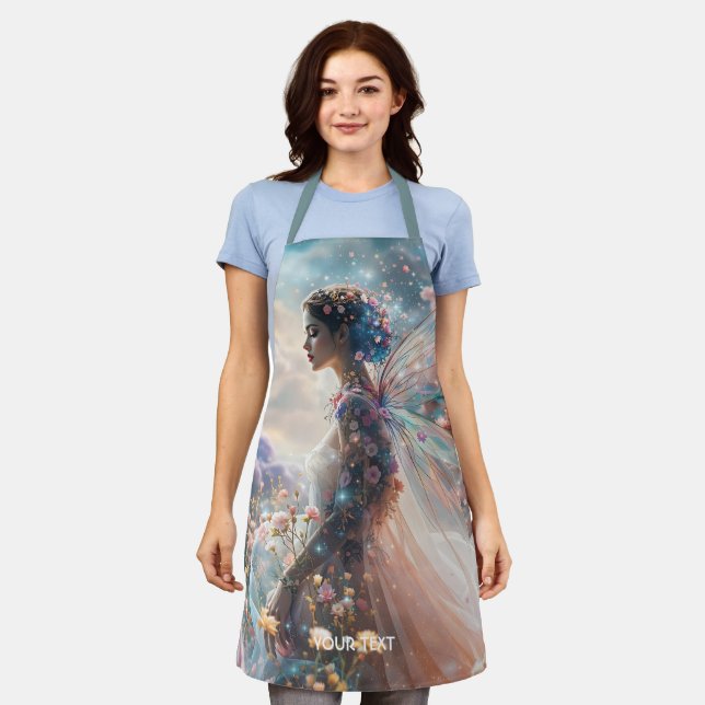 Fantasy Cute Girl Garden Flowers Schürze (Getragen)