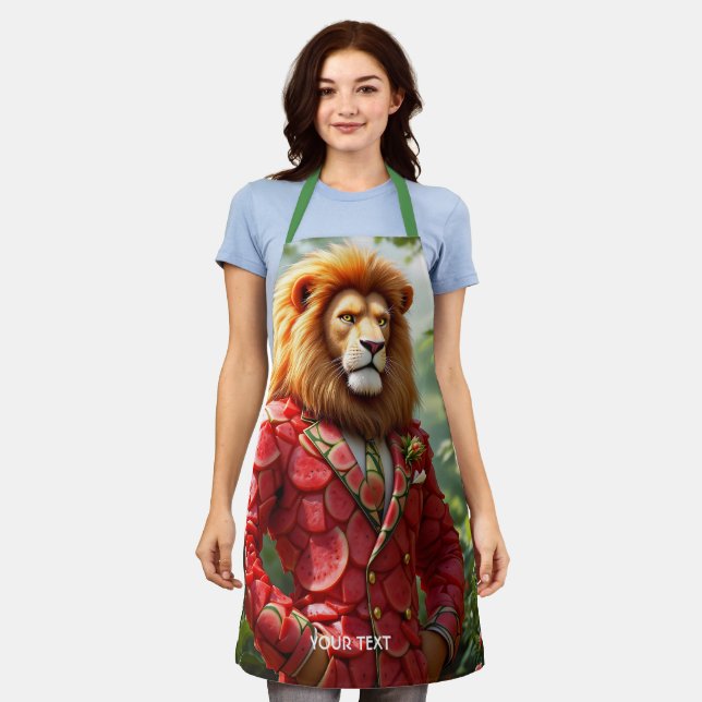 Fantasy Cute Lion Watermelon Suit Schürze (Getragen)