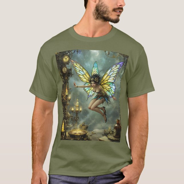 Fantasy Cute Pixie Butterfly Wings T-Shirt (Vorderseite)
