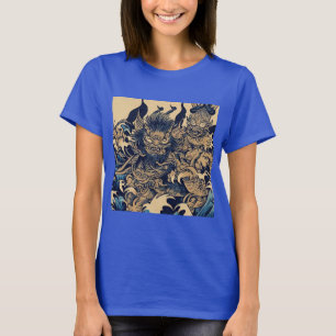 Fantasy-Dämonen - Holzschnitt 2 T-Shirt