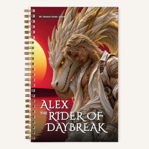Fantasy-Dawn-Drache Mythisches Abenteuer Notizbuch