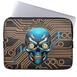 Fantasy Design | Crypto Btc | Motivation | Blue Laptopschutzhülle