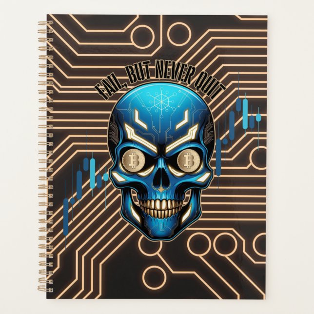 Fantasy Design | Crypto Btc | Motivation | Blue Planer (Vorderseite)