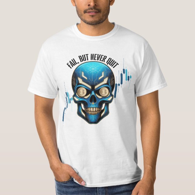 Fantasy-Design | Krypto Btc | Motivation | Blau T-Shirt (Vorderseite)