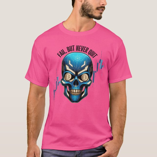 Fantasy-Design | Krypto-Btc | Motivation | Blau T-Shirt (Vorderseite)