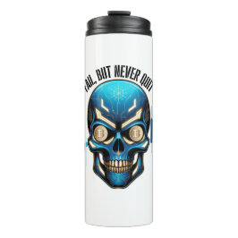 Fantasy-Design | Krypto-Btc | Motivation | Blau Thermosbecher