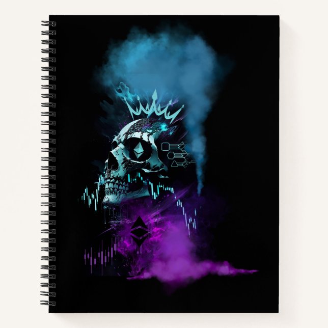 Fantasy-Design | Kryptowährung | Ethereum Notizbuch (Vorderseite)