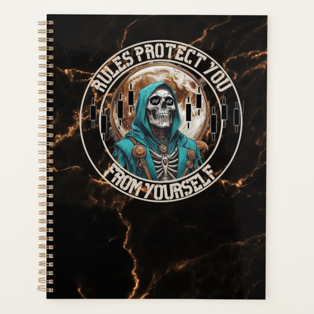 Fantasy Design marble | Grim Reaper | Motivation Planer (Vorderseite)