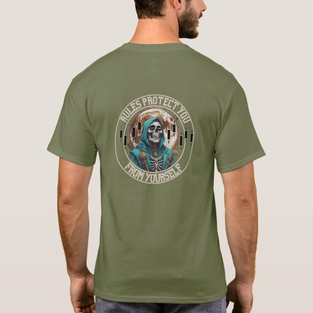 Fantasy-Design | Sensenmann | Motivation T-Shirt (Rückseite)