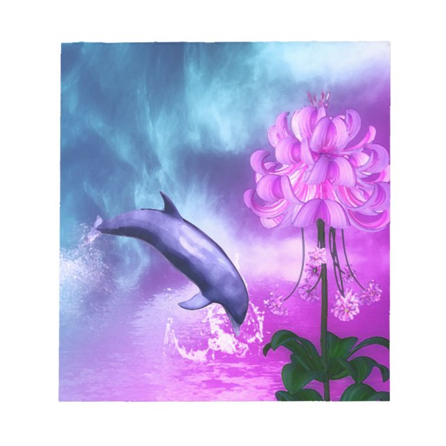 Fantasy Dolphin Notizblock (Vorderseite)