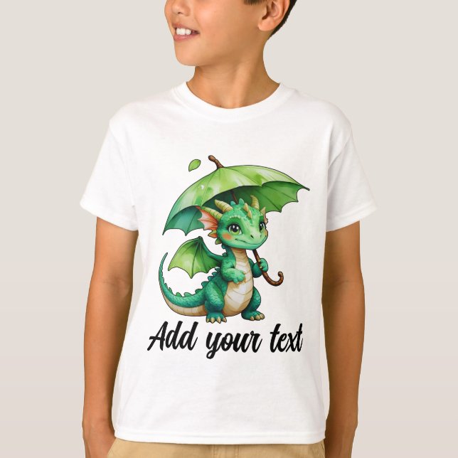 Fantasy-Drache-Kinder-T-Shirt T-Shirt (Vorderseite)