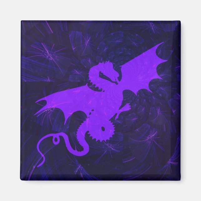 Fantasy-Drache-Kühlschrankmagnet Magnet (Vorne)