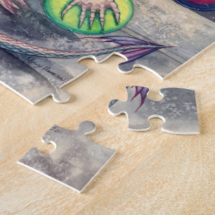 Fantasy-Drachen-Kunstpuzzle Puzzle