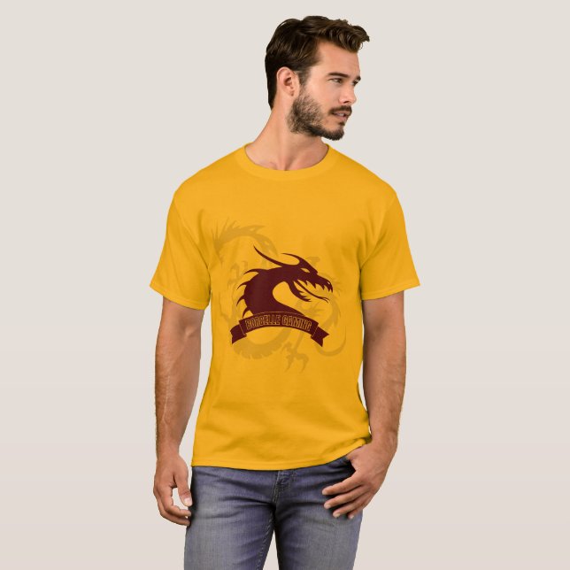Fantasy-Drachen-Shirt Männer  T-Shirt (Vorne ganz)