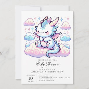Fantasy Dragon Baby Dusche Einladung