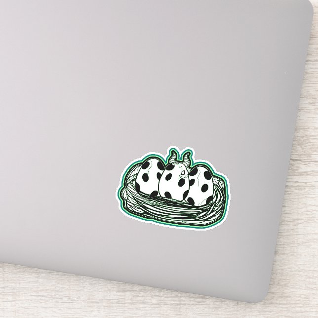 Fantasy Dragon Egg Nest Aufkleber (Detail)