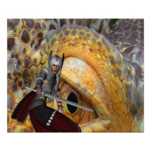 Fantasy Dragon Folk Tale Fotodruck