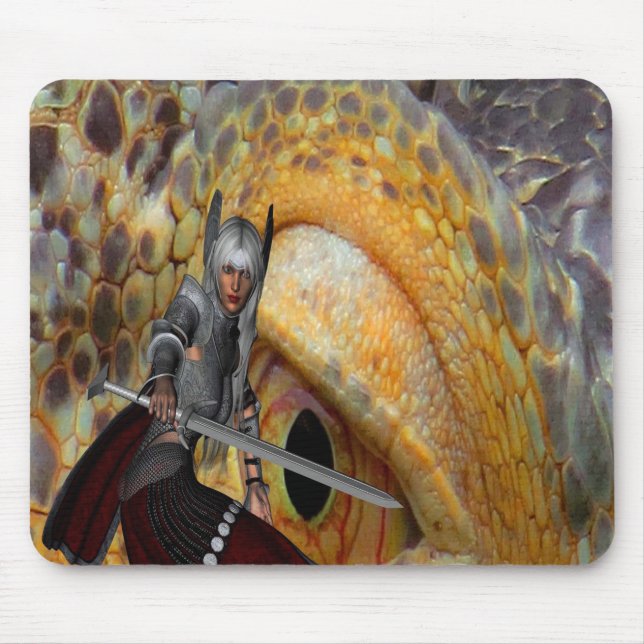 Fantasy Dragon Folk Tale Mousepad (Vorne)