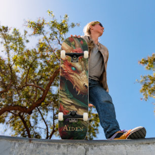 Fantasy Dragon Individuelle Name Skateboard