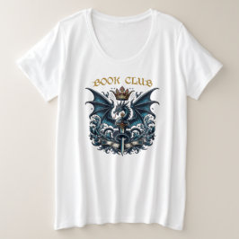 Fantasy Dragon King Book Club Große Größe T-Shirt