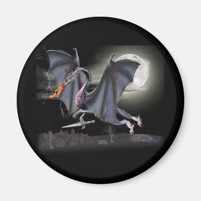 Fantasy Dragon Magnet (Vorne)
