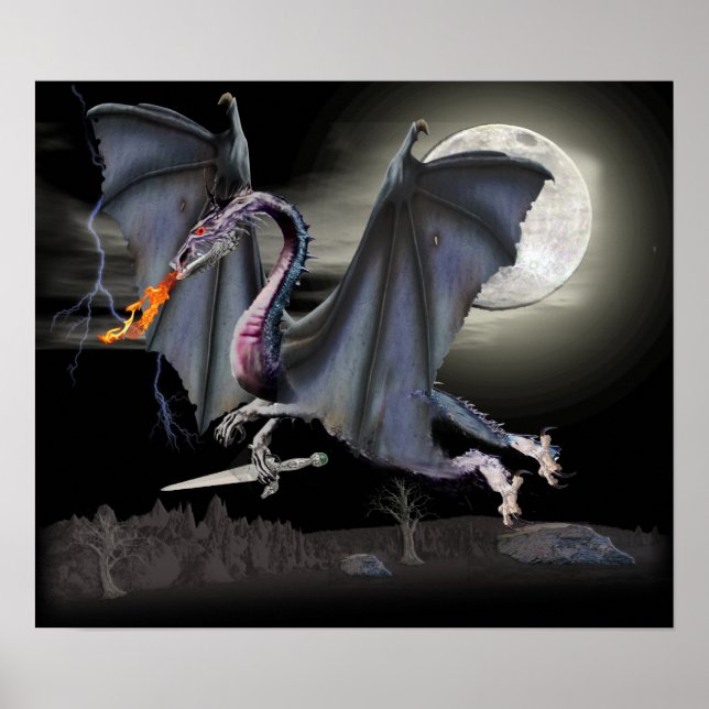 Fantasy Dragon Poster (Vorne)