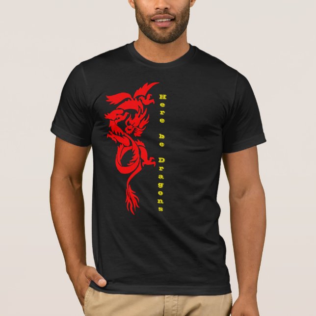 Fantasy Dragon Shirt, Retro Mystical Dragon Zitat T-Shirt (Vorderseite)