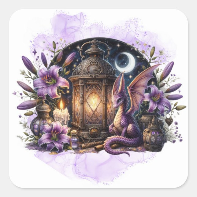 Fantasy Dragon Sticker (Vorderseite)