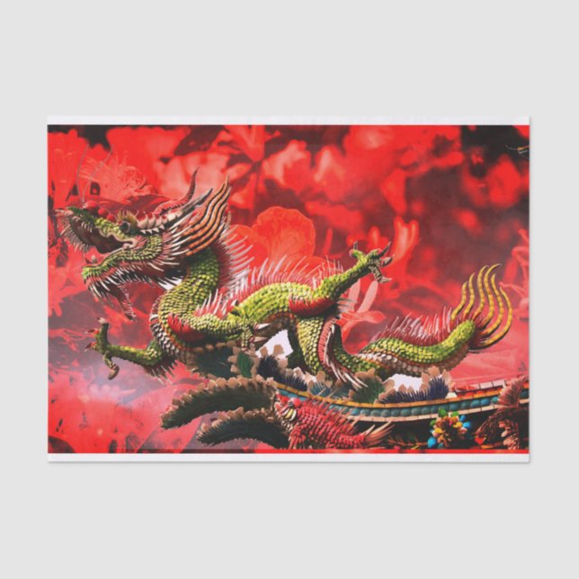 Fantasy Dragon Tissue Paper Seidenpapier (Vorderseite)