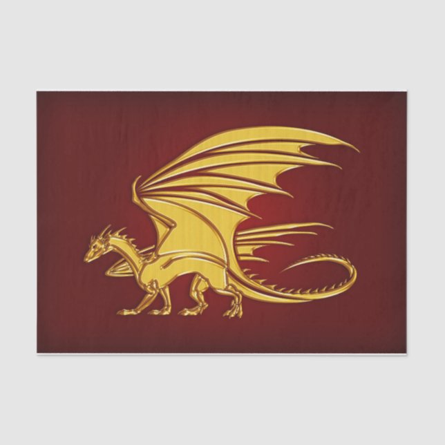 Fantasy Dragon Tissue Paper Seidenpapier (Vorderseite)