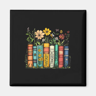 Fantasy Drama Tragedy Book Floral Subtile Anti-Spe Magnet