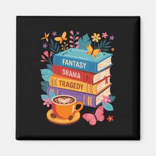Fantasy-Drama-Tragödie-Bücher Subtile Anti-Trump  Magnet