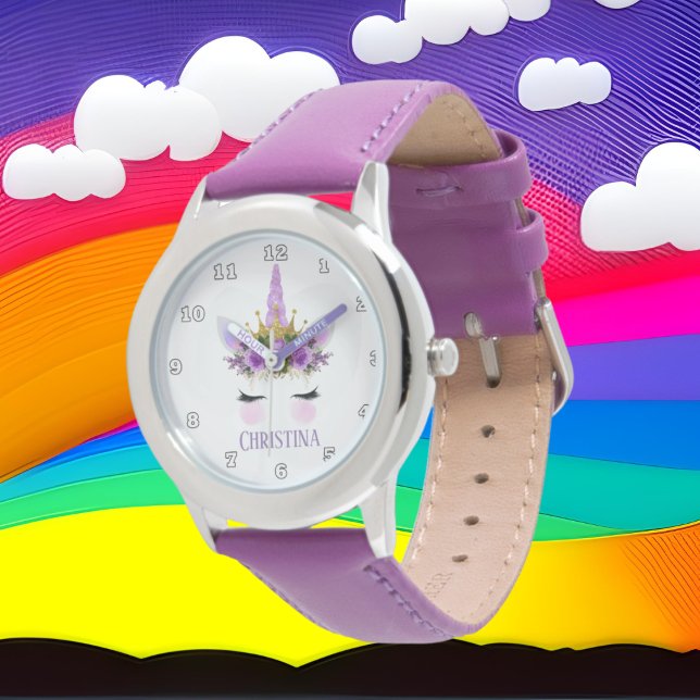 Fantasy Einhorn Prinzessin Gesichtsname Uhr (Von Creator hochgeladen)