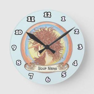 Fantasy Einhorn-Uhr Runde Wanduhr