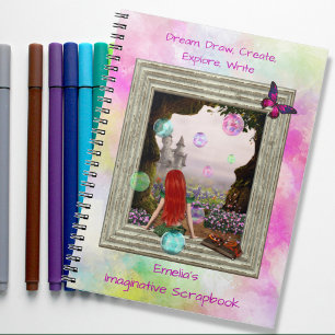 Fantasy Elf Castle Imaginative Scrapbook Journal Notizblock