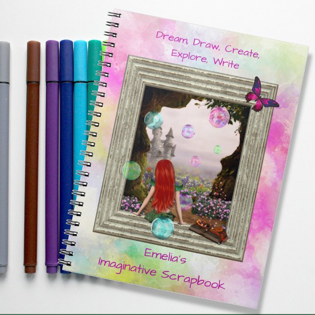 Fantasy Elf Castle Imaginative Scrapbook Journal Notizblock (Von Creator hochgeladen)