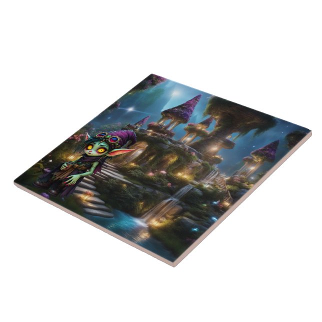 Fantasy Elf  world Fliese (Seite)